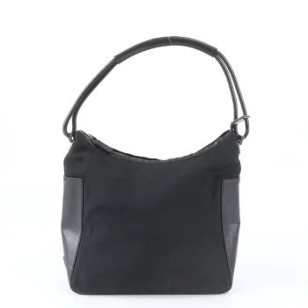 Gucci Leather Shoulder Bag Handbag Black